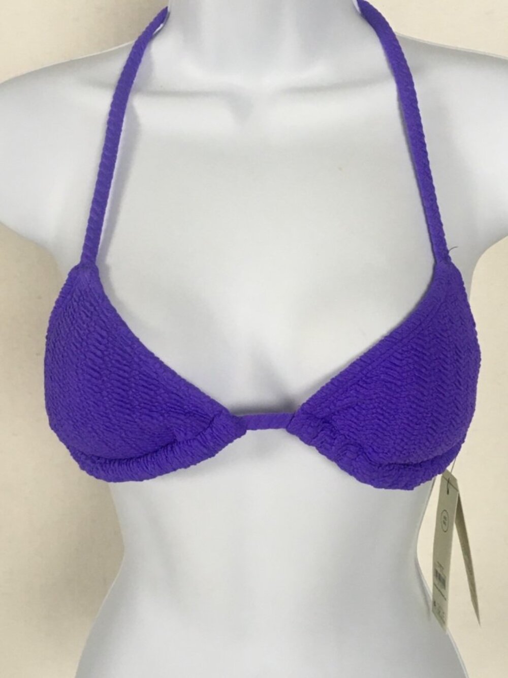 No Boundaries Bikini Top Women Size XXS Purple Removable Pads New with Tags